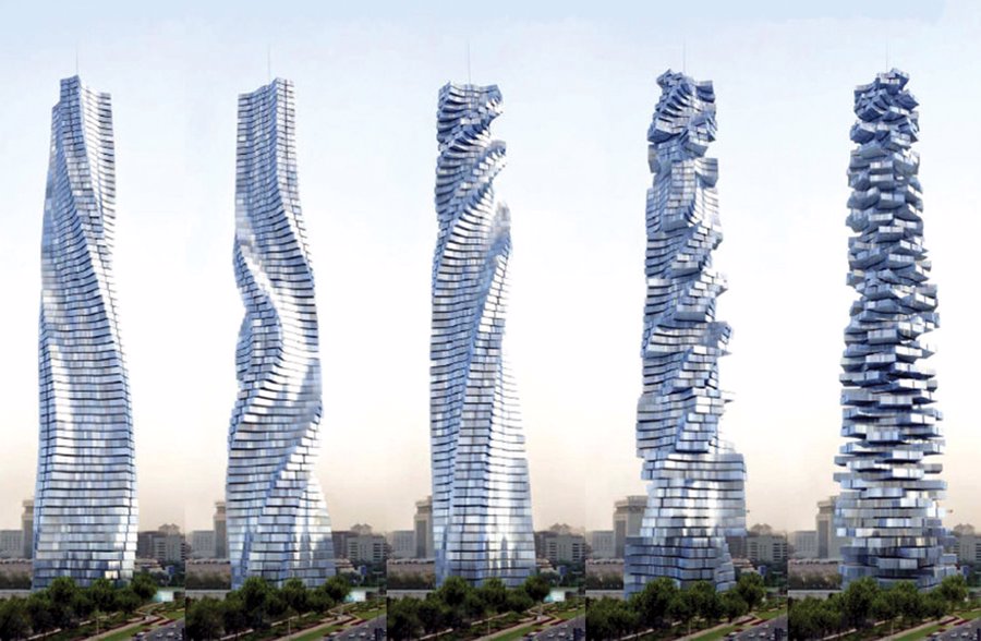 اولین برج چرخشی دنیا