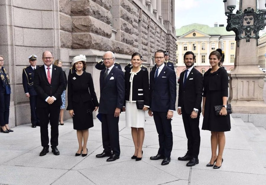 شرکت خانواده سلطنتی در مراسم افتتاحیه پارلمان سوئد