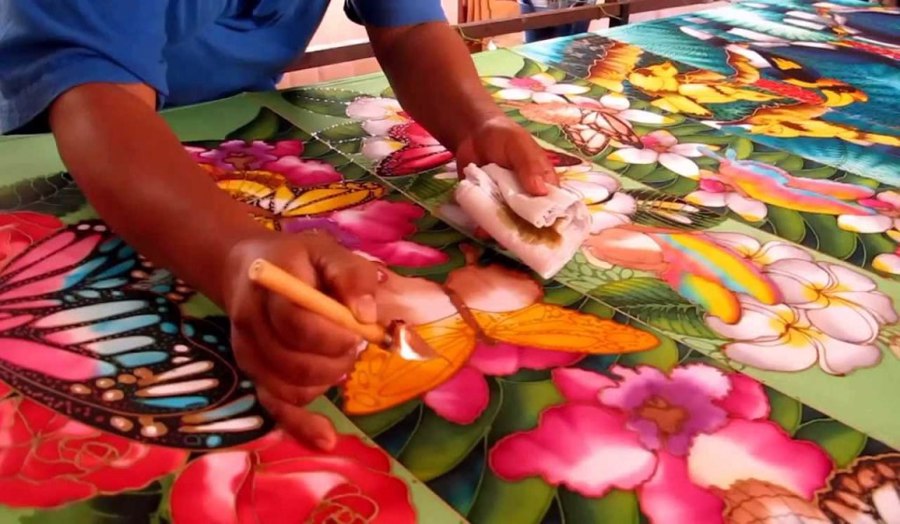 طراحی روی پارچه |Batik