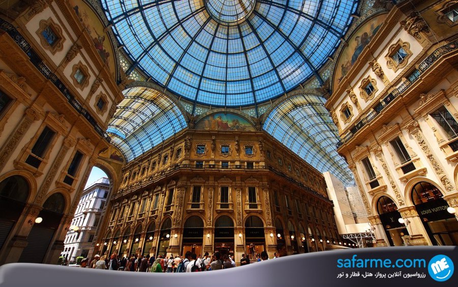 گالری ویتوریو امانوئل | Galleria Vittorio Emanuele II