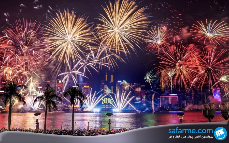 آتش بازی در عید چینی ها