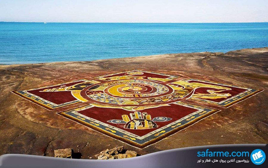 فرش خاکی جزیره هرمز