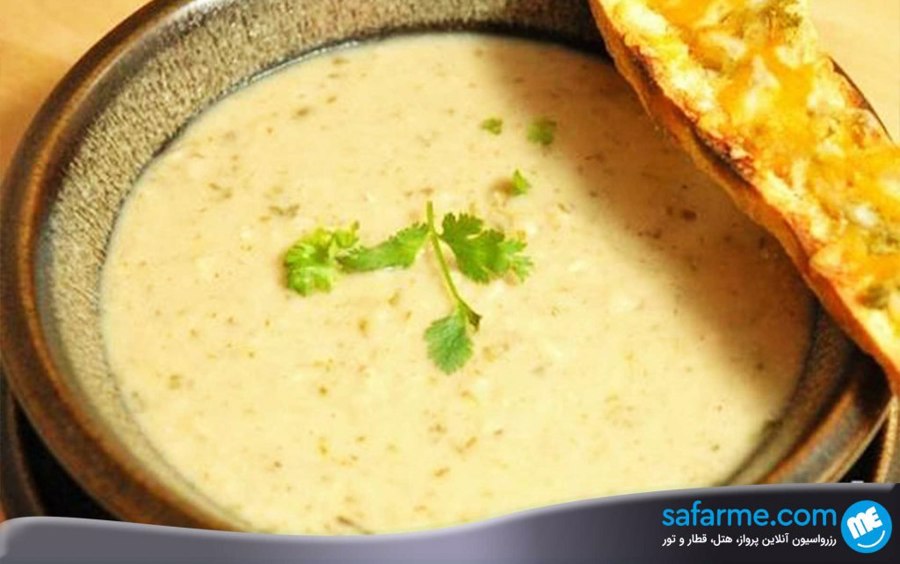 آش بلغور شیر
